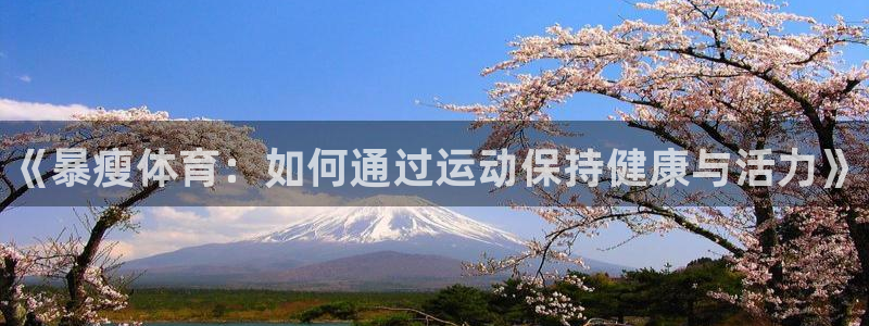 谈球吧：《暴瘦体育：如何通过运动保持健康与活力》